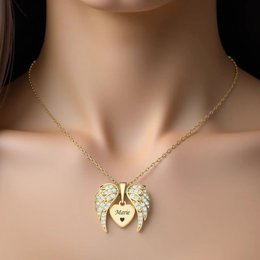 Collar Personalizable Con Nombre - 'Mi Ángel'